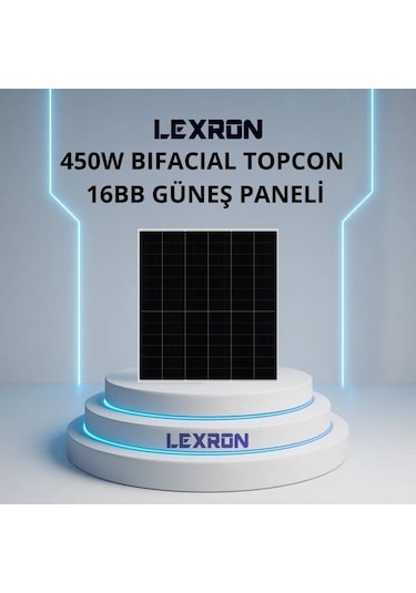 Lexron 450w Bıfacıal 78 Cell 16bb Half-cut Topcon Güneş Paneli