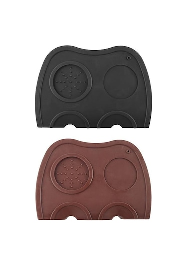 İ Cafilas Cm Espresso Kahve Sabotaj Mat Gıda Sınıfı Pp Silikon Kayma Önleyici Fonksiyon Siyah Col Çeşitli Boyut M-17.5 X 12.5cm