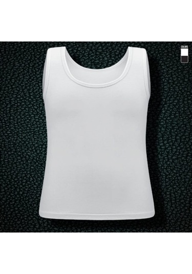 Q-en Erkek Atlet Askılı Mikro Modal Beyaz 100