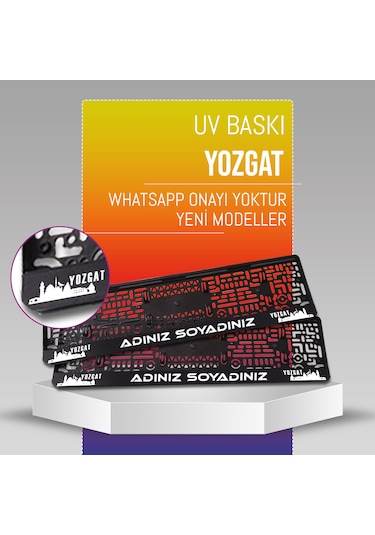 Yozgat Plakalık, 2 Adet Premium Uv Baskı, Plakalıkhane