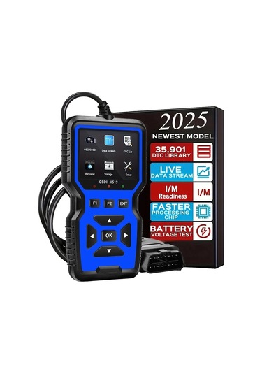 Xuweiwei Mavi Obd2 Okuyucu Araba Arıza Teşhis Cihazı Motor Kod Tarayıcı Voltaj Test Aleti Obdıı