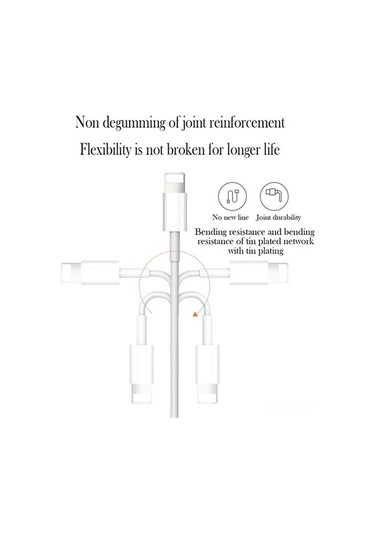 Sandwich İphone Uyumlu 7/8/x/6s İçin 8pın Altın Kaplama Usb Kablosu, Akıllı Çip İle Gerçek Zamanlı Akım Algılama, Hızlı Sabit