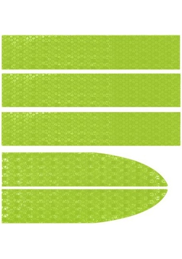 Jms Araba Aksesuarları Şık Koruyucu Su Geçirmez Araba Vücut Yansıtıcı Etiket Bant Fosforlu 5 Adet