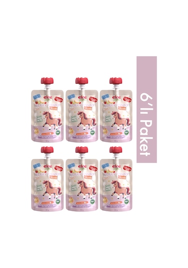Berry Pony Organik Karışık Meyve Püresi 110 Gr 6 Adet