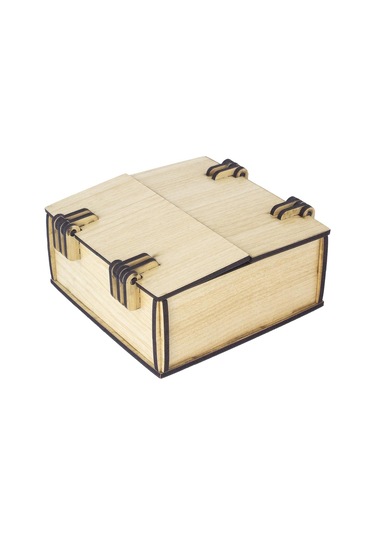 Makamı İbrahim Kokusu 6 ML + Kadife Süngerli Akça Ağaç Ahşap Kutu