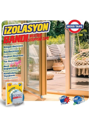 3M Boss Kapı Pencere Izolasyon Bandı Rüzgar Geçirmez Silikon Sızd (472009594)