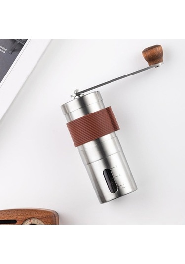 Pazly Manuel El Kahve Değirmeni, Seramik Çapaklı, Gümüş Renk Gümüş