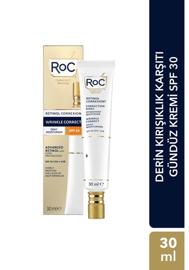 Roc Retinol Correxion Daily Moisturiser Gündüz Kremi SPF30 30 ML