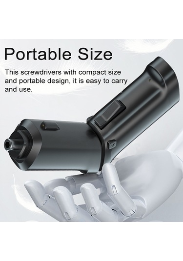 Ximistore9 3.5n/m Li-poly Akülü Elektrikli Tornavida Seti - Çevirkli Kafa, Led Işık, Ev Tamiri, Dolap Montajı, Tahta Delme, Usb Şarjlı, 2 Parça