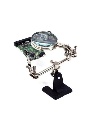 Dancemonkey 5x Üçüncü El Havya Standı, Yardımcı Kelepçe, Mengene Klipsi, Büyüteç Aracı