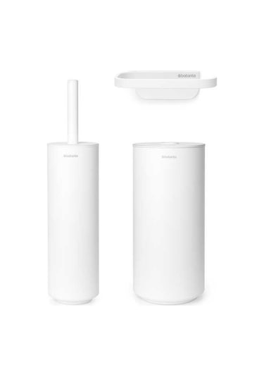 Brabantia Mindset Whıte 3 Parça Tuvalet Aksesuarı Seti Beyaz