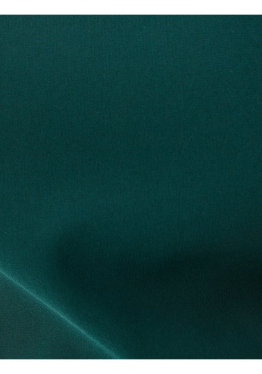 Koton Krep Kumaş Drape Detaylı Slim Fit Yuvarlak Yaka Kolsuz Uzun Kalem Elbise Yeşil 5wak80112uw Yeşil