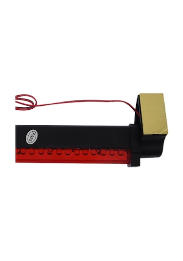 Leasetake Kırmızı 24 Led Araba Araç Üçüncü Fren Durdurma Arka Lambası Lamba Çubuğu Dc 12v