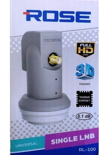 Rose RL-100 Full HD Universal Tekli LNB