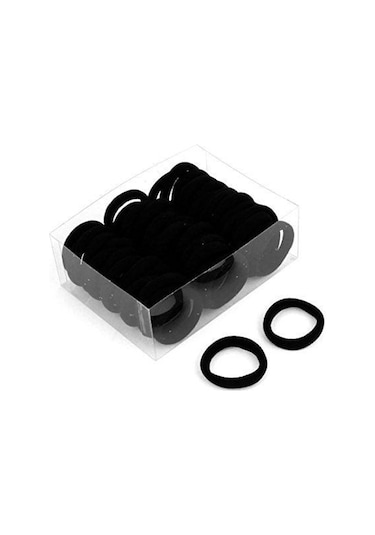 10’Lu Kadın Siyah Saç Lastik Toka Seti