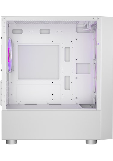 Rampage Lyra Mesh Temperli Camlı 3x12 CM Rgb Fan M-Atx Mini-T Gaming Oyuncu Kasası Beyaz