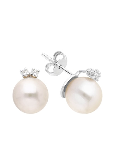 Sirius Pırlanta Taşlı Inci Küpe 0810E0011