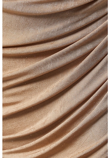Ac By Aanchal Chanda Draped Maxi Kadın Elbise Bej