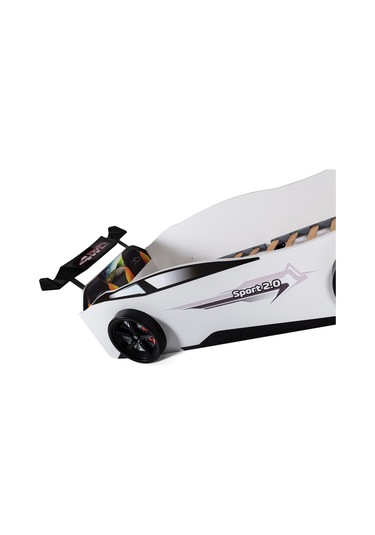 Beyaz Arabalı Yatak Sport Mst Işıklı 90x190 Cm Beyaz Arabalı Yatak Sport Mst Işıklı 90x190 Cm