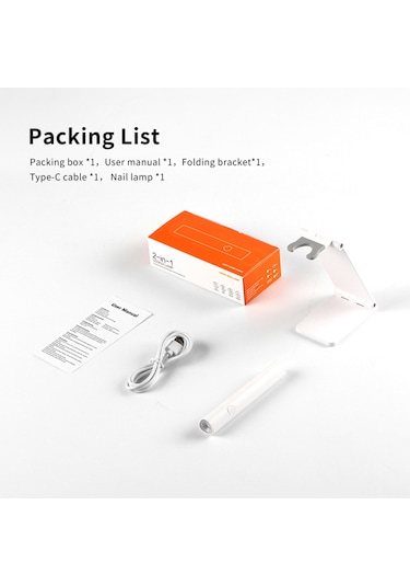 Skycity El Tutan Led/uv Tırnak Kurutma Lambası, 3w, 20/60s Zamanlama, Çekirdekli Pil, Type-c Şarj, Katlanabilir Tutucu, Siyah