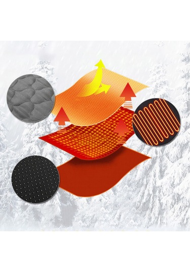 Isıtmalı Uyku Tulumu Pedi Yatak Usb Güç Sıcak Isıtma-gri Gri