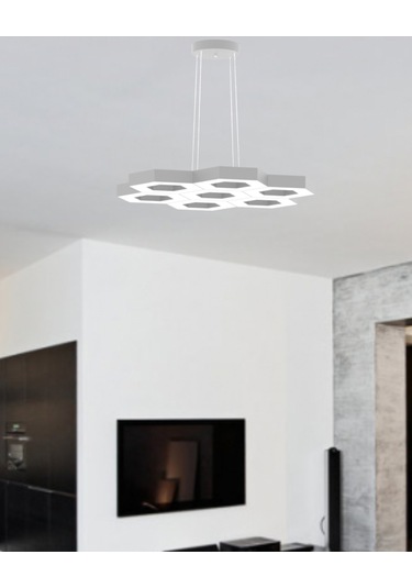 Miele Gri Kasa, Doğal Beyaz Işık Modern Sarkıt Led Avize GRİ RENK