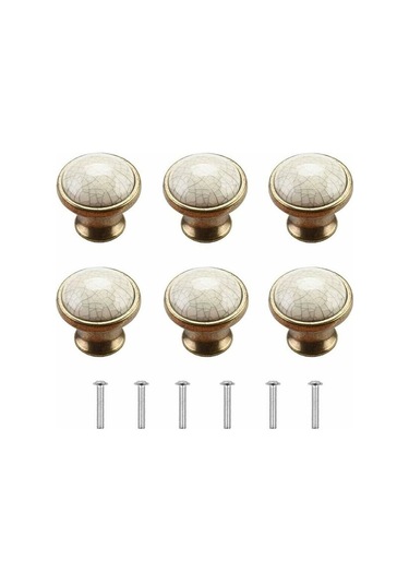 Dolap Kulpları Dolap Kapağı 6 Parça Porselen Mobilya Kulpu Antika Mobilya Kulpu Kapı Kulpu Dock Kulpu Seramik Mutfak Kulpu