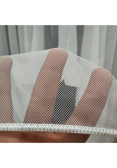 Perdefony Grek Zemin Düz Tül Perde