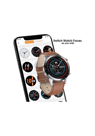 Geeksen L16 Ip68 Su Geçirmez Çağrı Hatırlatıcısı Kalp Atış Hızı Monitörü Kan B Akıllı Saat (İthalatçı Garantili)