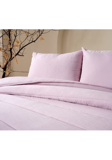 Cloudy Çift Kişilik Yorgan Seti - Pudra