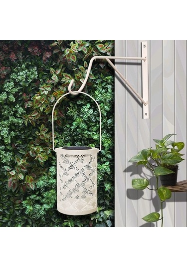 Szypzstore Dekor Için Güneş Fener Işığı - Masa Üstü Fenerler Su Geçirmez Lamba Saplı Süslemeli Asılı Bahçe Işıkları Cqnmtp Beyaz