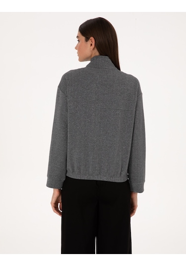 Pierre Cardin Kadın Gri Sweatshirt 50309089-vr024 Gri
