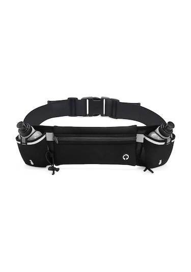 Fosenze Spor Bel Çantası, Su Flaslı, Su Geçirmez Malzeme, Telefon Ve Kart Depolama, Spor Ve Koşu İçin, Unisex, Siyah, Tek Boyut Çok Renkli