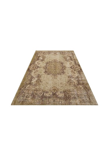 Klasik Modern Vintage Eskitme El Dokuma Halı 1,67 X 2,6 Cm 9251