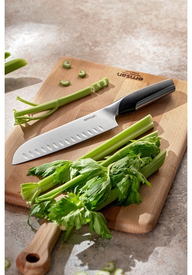 Emsan Pro Knife Santoku 2.5 Mm Siyah