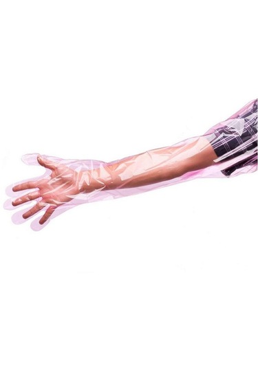 Suntek 50 Adet Uzun Kol Uzunluğu Tek Kullanımlık Kırmızı