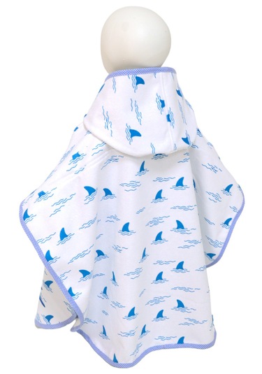 Çoçuk Havlu Panço Köpek Balığı 2-4 Yaş