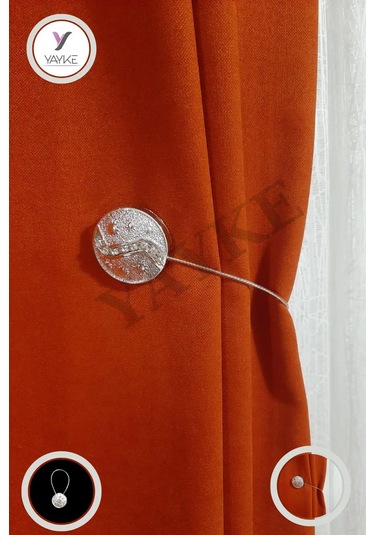 Yaykeperde Mandalı-mıknatıslı Perde Tutacağı Gümüş Güneş