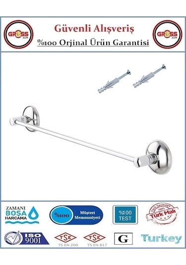Havluluk Paslanmaz Nikel - Düz Uzun