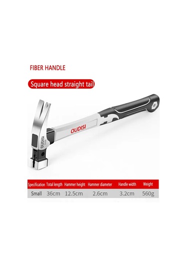 Ximistore9 Çok Amaçlı Manyetik Çekiç - Fiber Saplı Dayanıklı Çivi Çekme Çekici