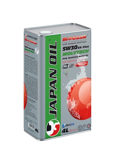 Japan Oil Molytech Sn+ Plus Tam Sentetik 5W-30 Motor Yağı 4 L