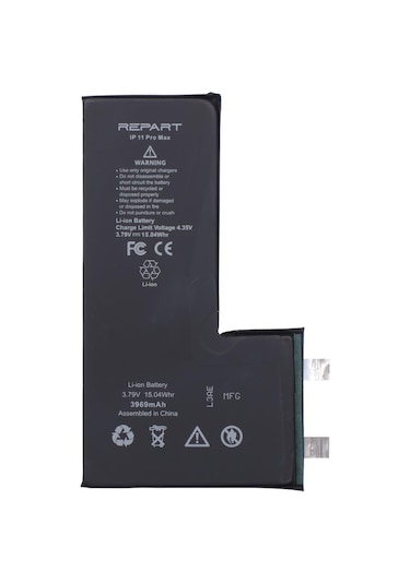 Apple Uyumlu iPhone 11 Pro Max Batarya Film'siz Puntalanabilir Cell 3969 Mah
