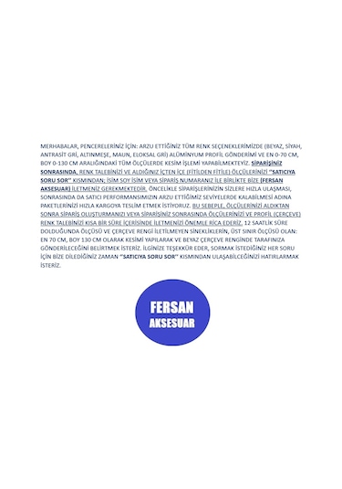 Menteşeli Sineklik Takımı Pencere İstediğiniz Ölçü Ve 6 Renk