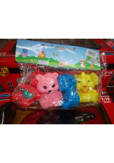 4'lü Renkli Banyo Oyuncağı Hayvanlar