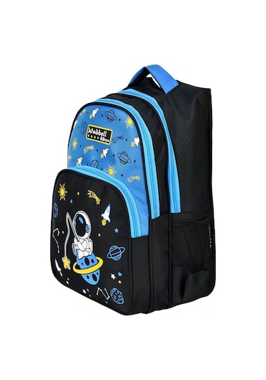 Waddell Çanta Sİyah Mavi Astronot İlkokul Çantası - Waddell Bag E