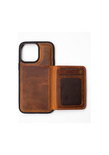 Back Wallet Apple Uyumlu iPhone 14 Pro Max Taba