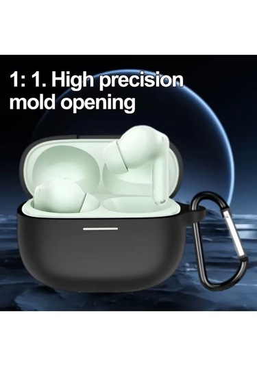 Redmi Buds 6 Pro Uyumlu Soft Silikon Kılıf+kanca Siyah Belirtilmemiş Belirtilmemiş Xiaomi Uyumlu Cn Diğer