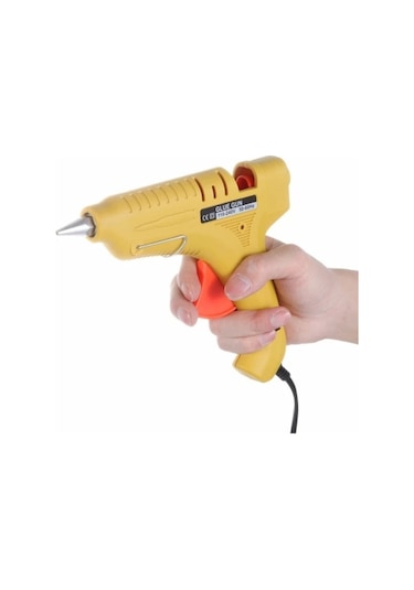 Tudor ASR-G17 Sıcak Kalın Mum Silikon Tabancası 100W Watt Anahtarlı Sarı