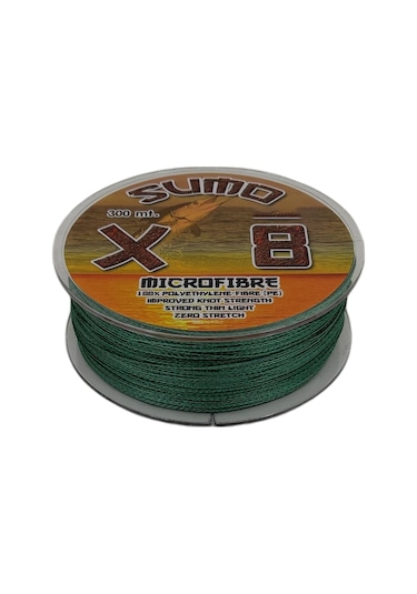 Effe Sumo X8 Ip Misina 300M Polietilen Microfiber Ip Misina Yeşil