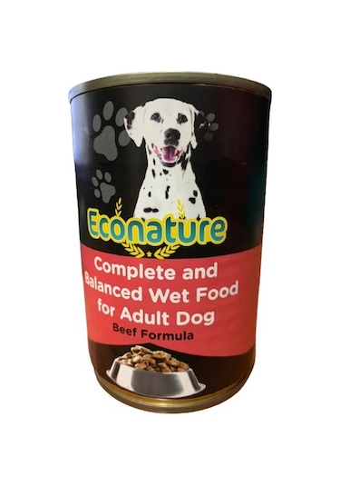 Econature Sığır Etli Konserve Yetişkin Köpek Maması 400 G